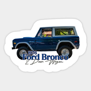 1976 Ford Bronco 2 Door Wagon Sticker